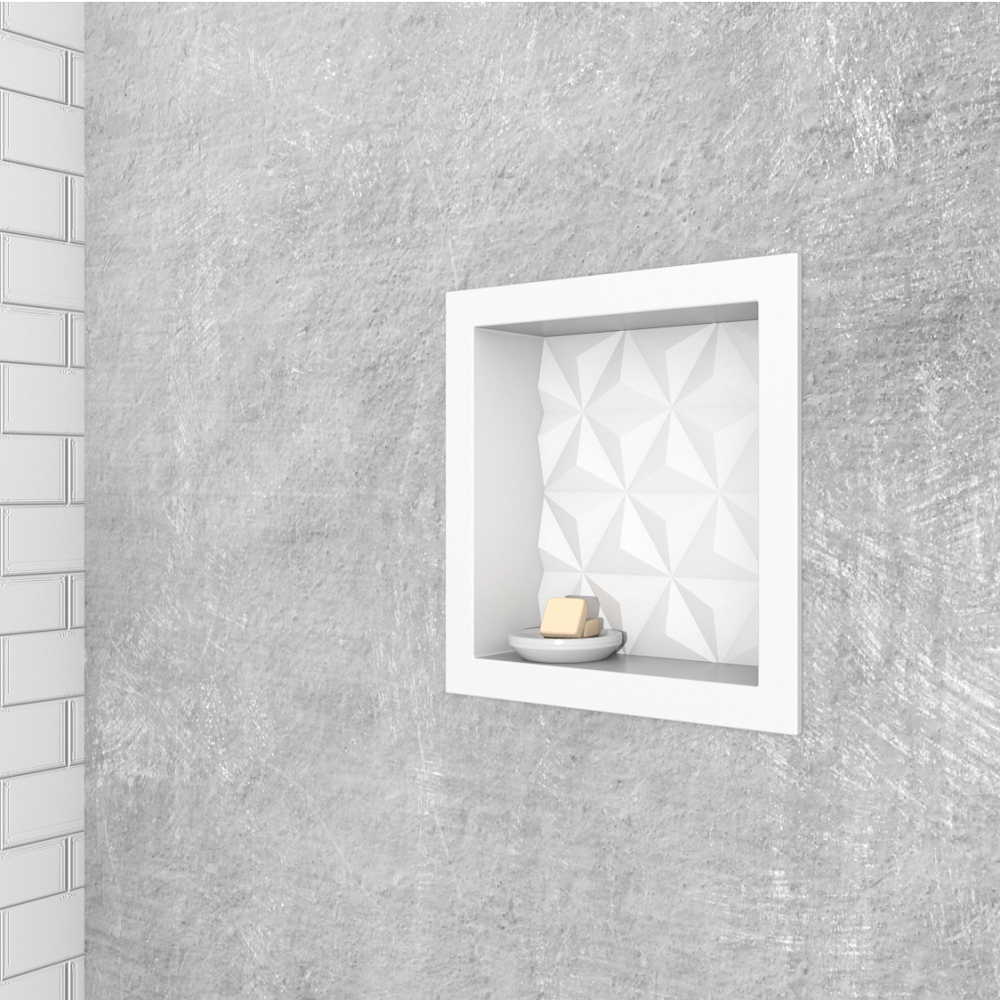 Bathroom Led Wall Niches - 30x30 White/Black - Image 3