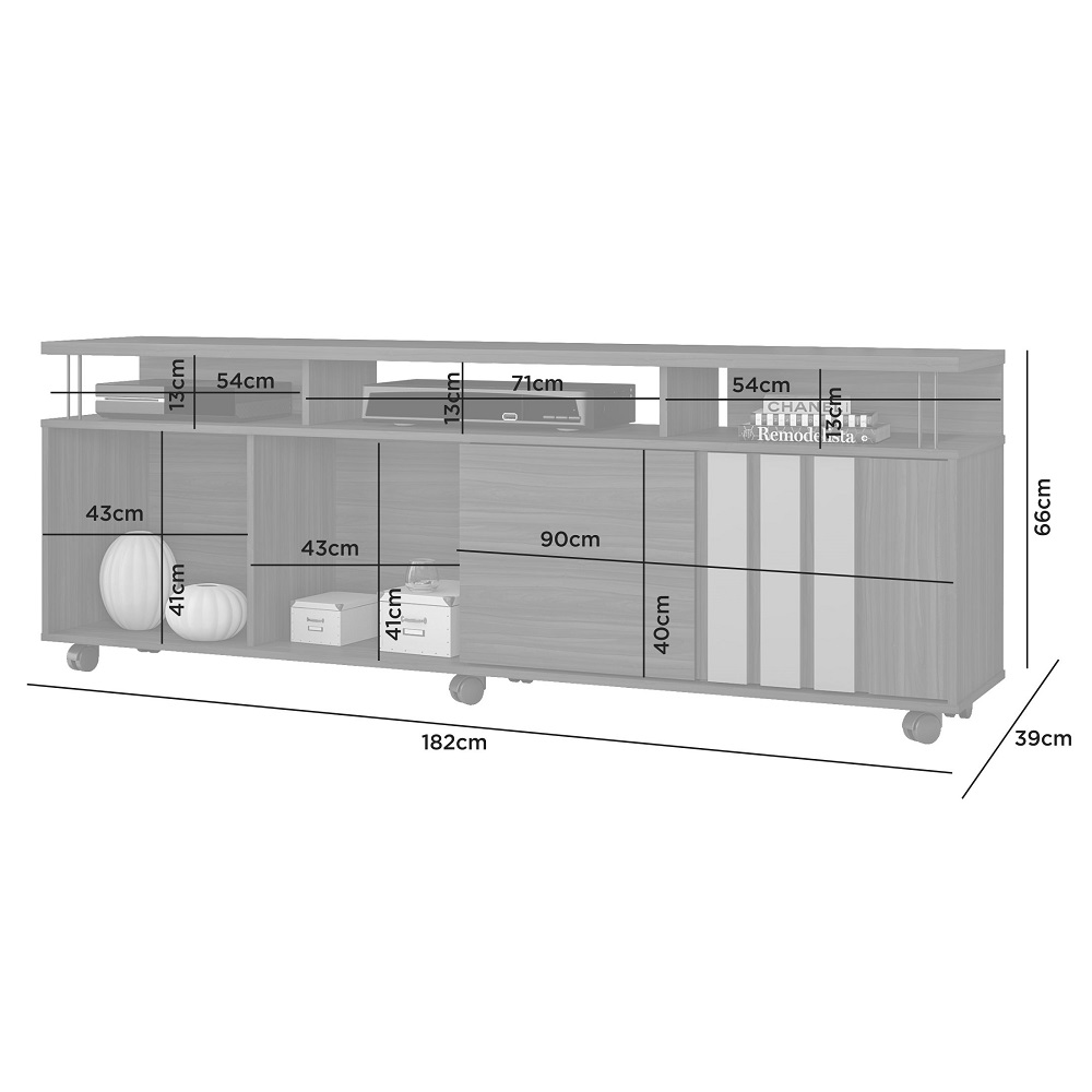 Attraction Cafe/Off-White Entertainment Unit - Image 2