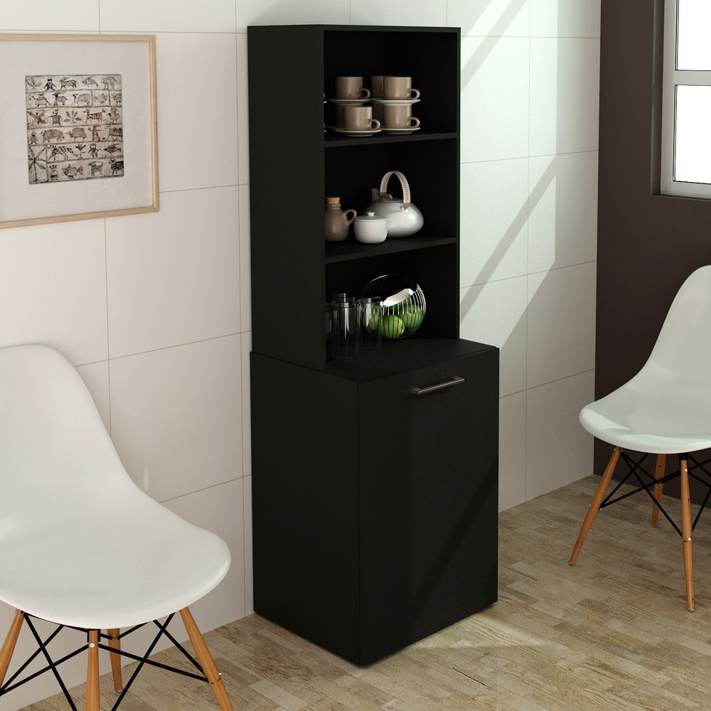 Black Multifunction Desk/Bookcase - Image 5