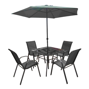 6pc Garden Umbrella Set